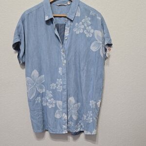 Soft Surroundings Lochlea Tunic Shirt Size L